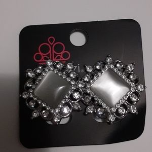 Get Rich Quick White Moonstone Clip on earrings